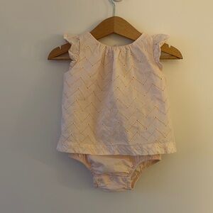 GAP Pink Jumpsuit with Textured Design